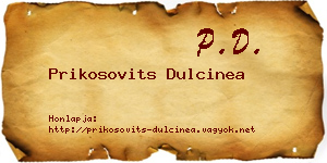Prikosovits Dulcinea névjegykártya